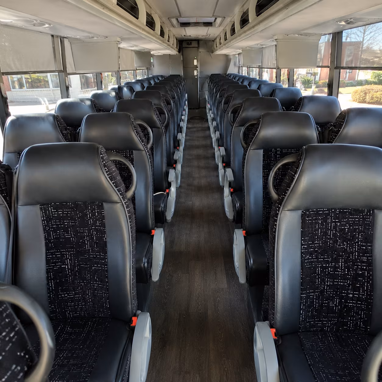 conroe charter bus inside