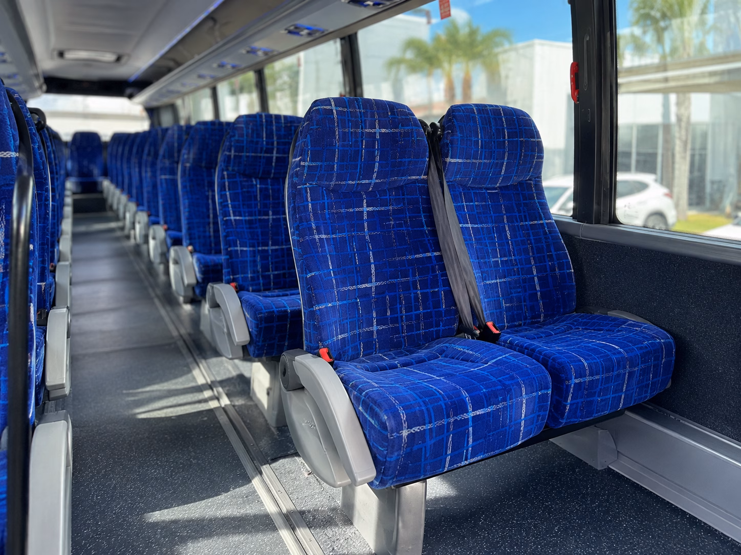 conroe charter bus interior 2