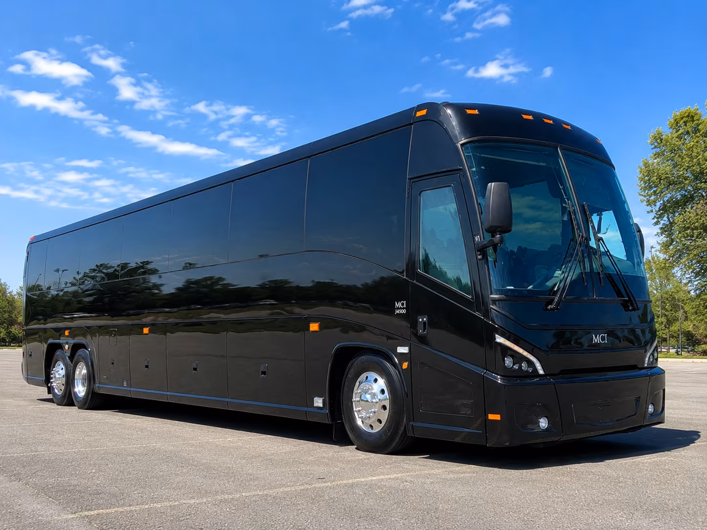 conroe charter bus interior
