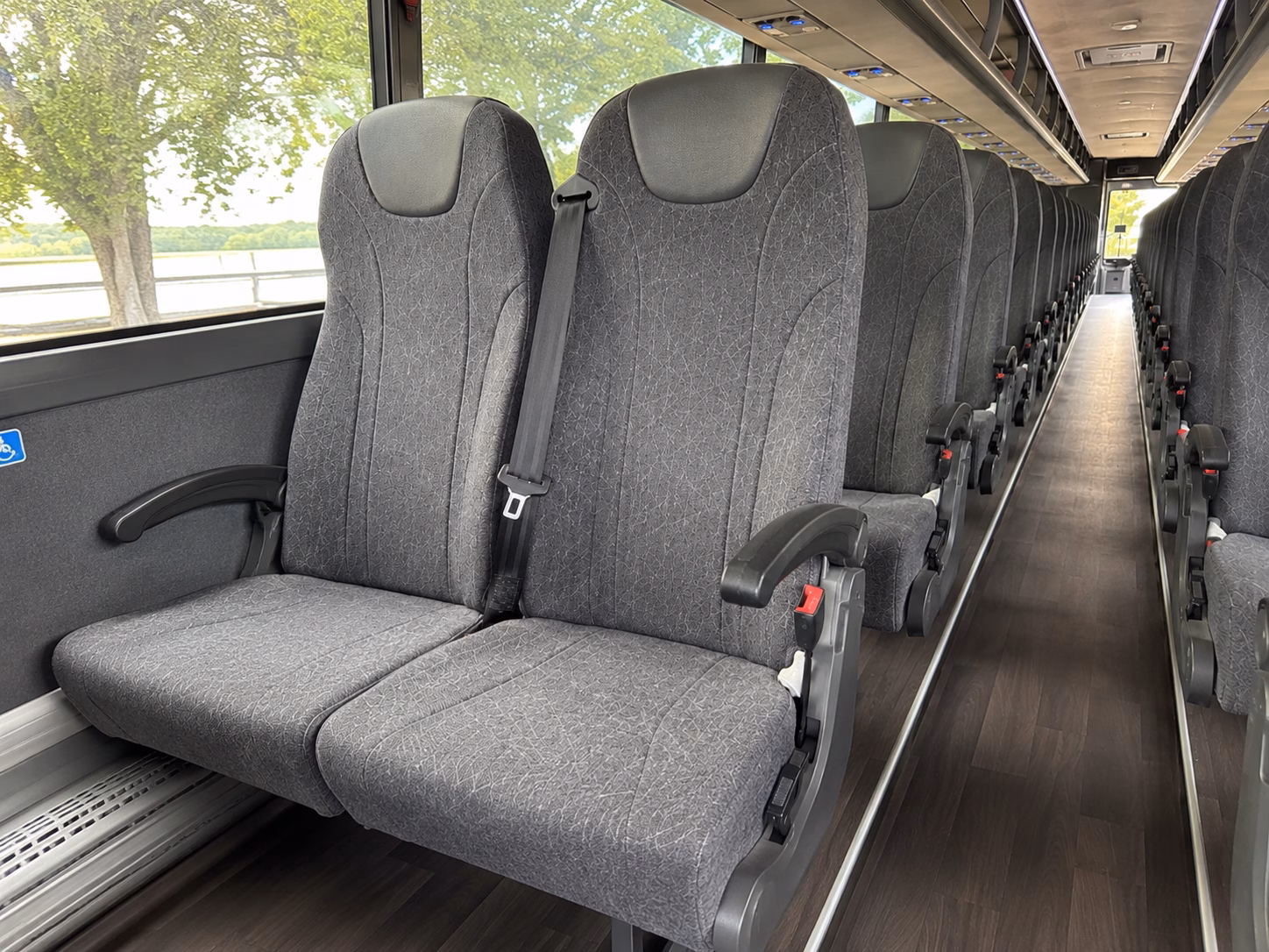 conroe charter bus services interior